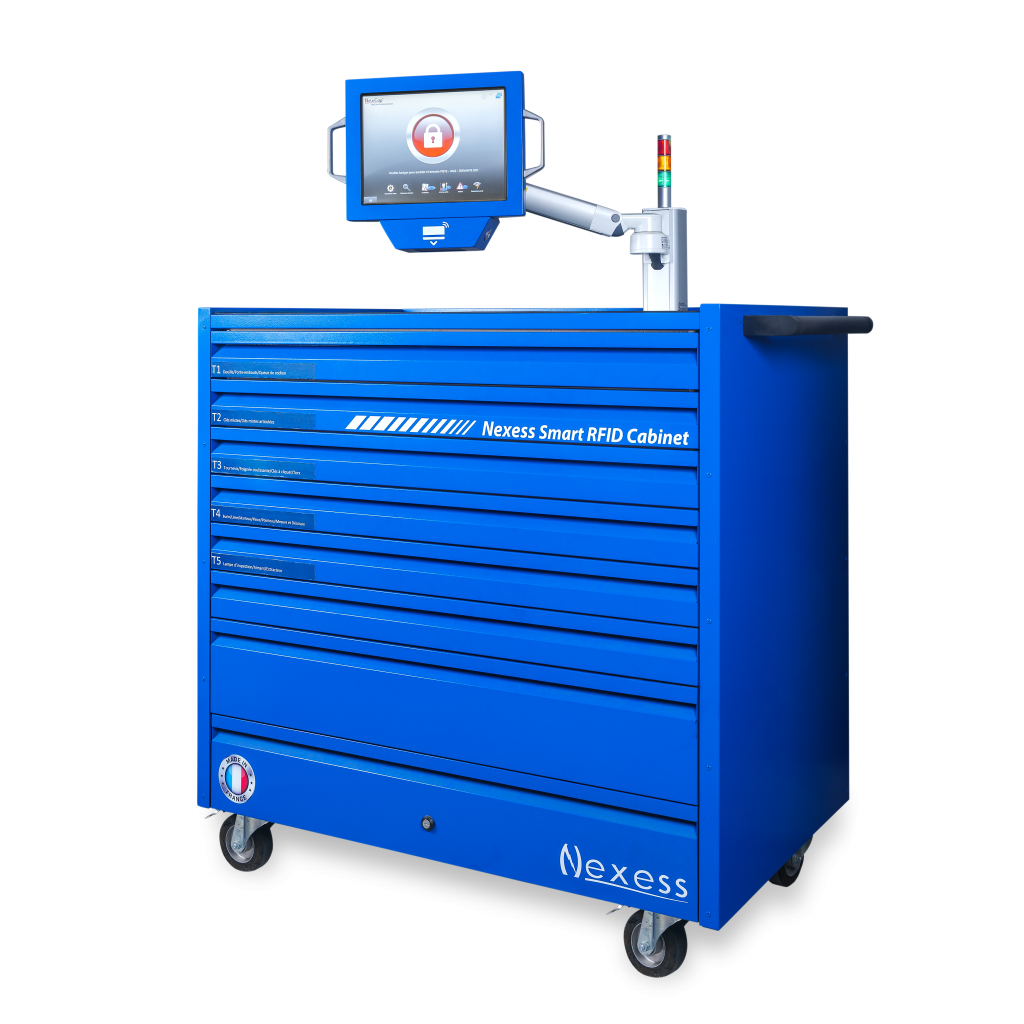 XD RFID rolling cart for tool control Standardizing Tool Procedures