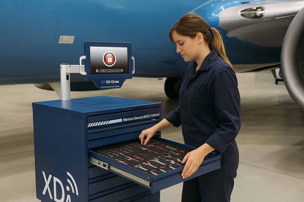 RFID tool control solution used during aircraft maintenance